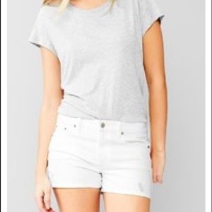 Gap 1969 Destructed Slim Denim Shorts